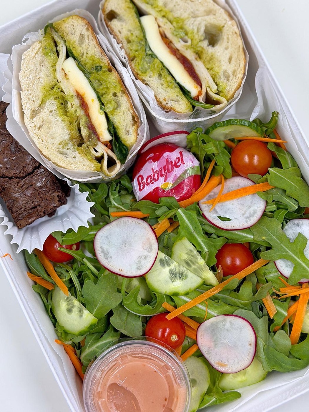 Signature Sandwich & Salad Box, Ruel & Co. drop-off box